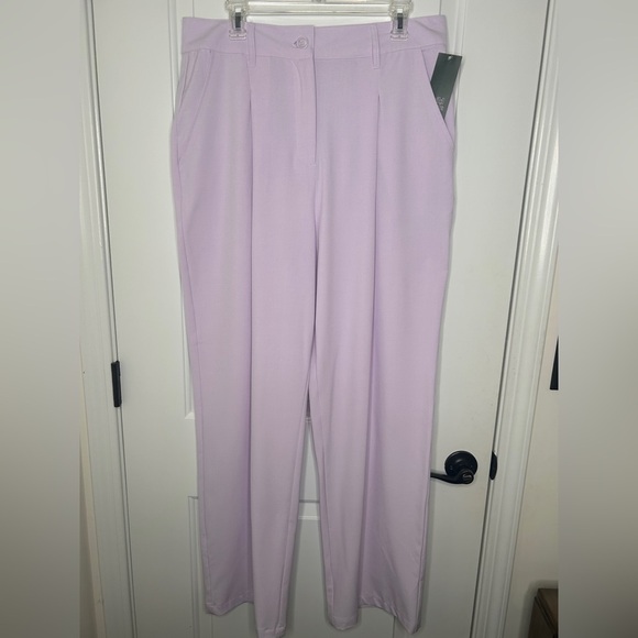 NWT Women’s Light Violet High-Rise Wide Leg Trousers-Wild Fable, Sz.14 - Picture 2 of 16